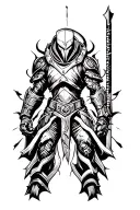 complex Doom slayer symbol tattoo design idea