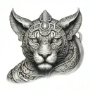 mayan jaguar warrior tattoo design idea