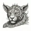 mayan jaguar warrior tattoo design idea