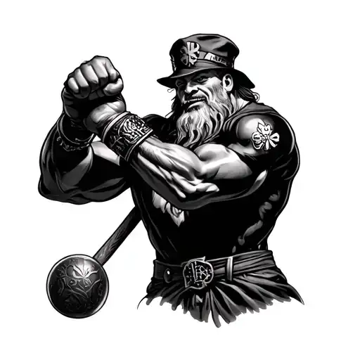 fighting Irish Larry crowe tattoo design idea